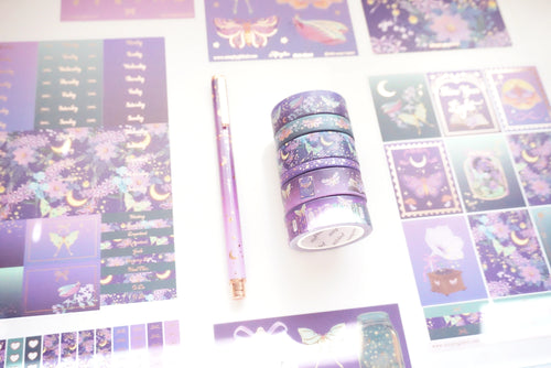 Afterglow subscription kit with washi tape, sticker kit and signature pen