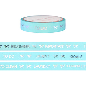 Robin's Egg perforated tasks functional washi tape