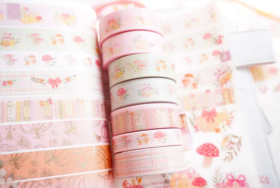 Foil washi tape swatch card